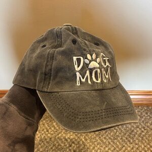 Dog mom hat with high ponytail hole